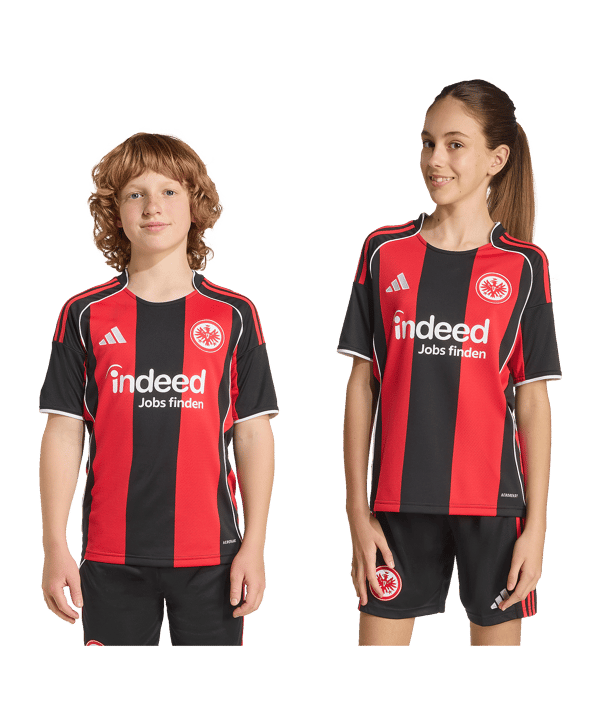 adidas Eintracht Frankfurt Trikot Home 2025/2026 Kids Schwarz - schwarz