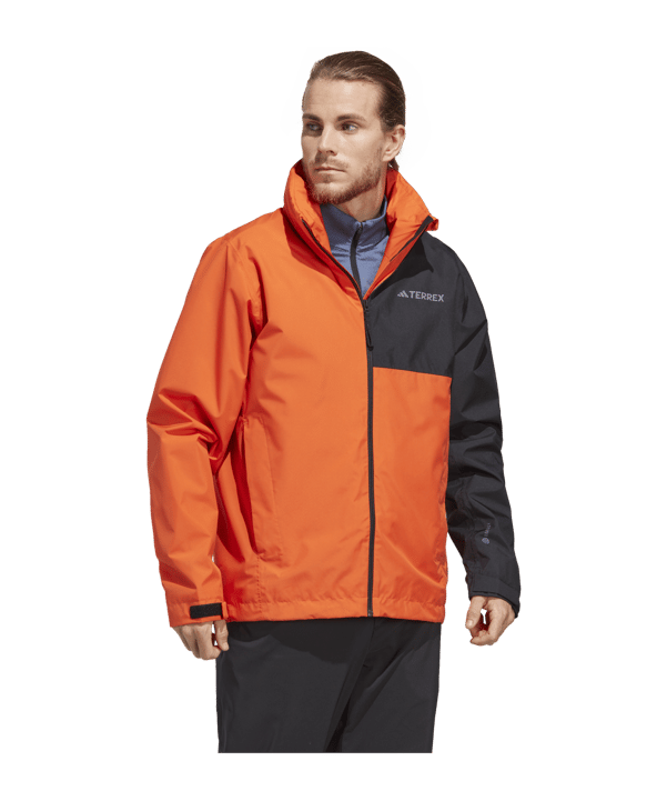 adidas Terrex Multi RAIN.RDY 2-Layer Rain Jacket Orange - orange