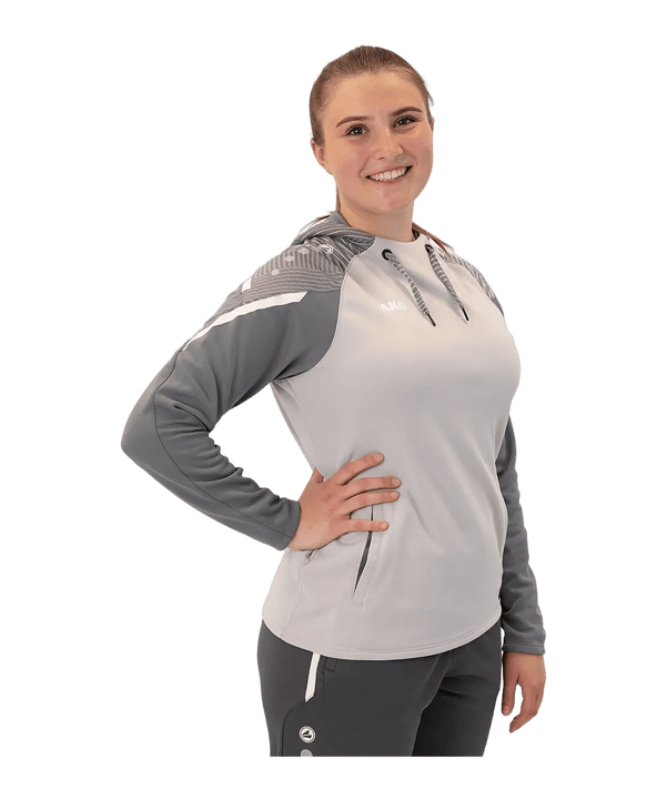 JAKO Performance Sweatshirt à capuche Femmes Gris C845 - gris