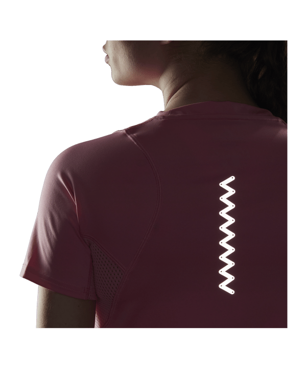 adidas Run Fast Running T-Shirt Made With Parley Ocean Plasti Damen Pink - pink