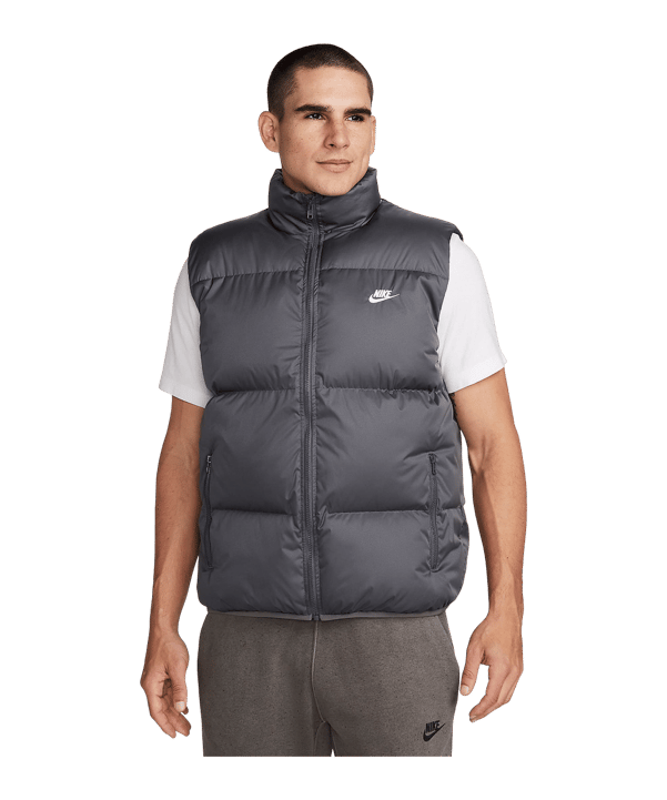 Nike Club Therma-FIT Puffer Weste Grau F068 - grau
