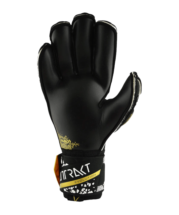 Reusch Attrakt Gold X Evolution Cut Finger Support TW-Handschuhe Night Spark 2024 Schwarz Gold F7740 - schwarz