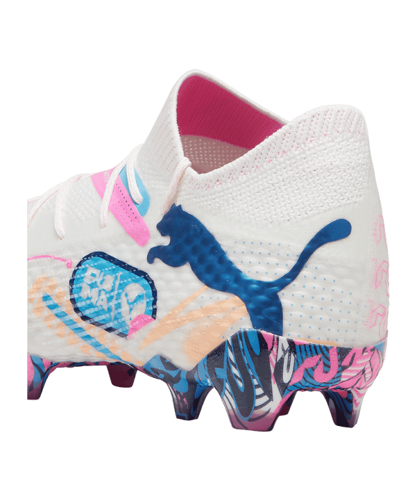 PUMA FUTURE 7 Ultimate FG/AG Volume Up Weiss Blau F01 - weiss