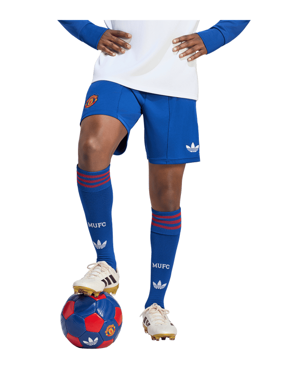 adidas Manchester United Short Away 2026/2027 Blau