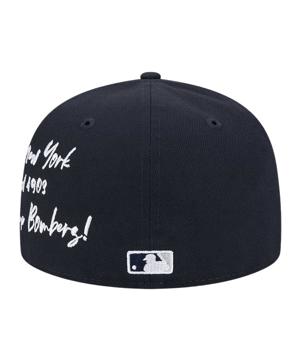 New Era MLB New York Yankees Team Verbiage 59Fifty Cap Blau - blau