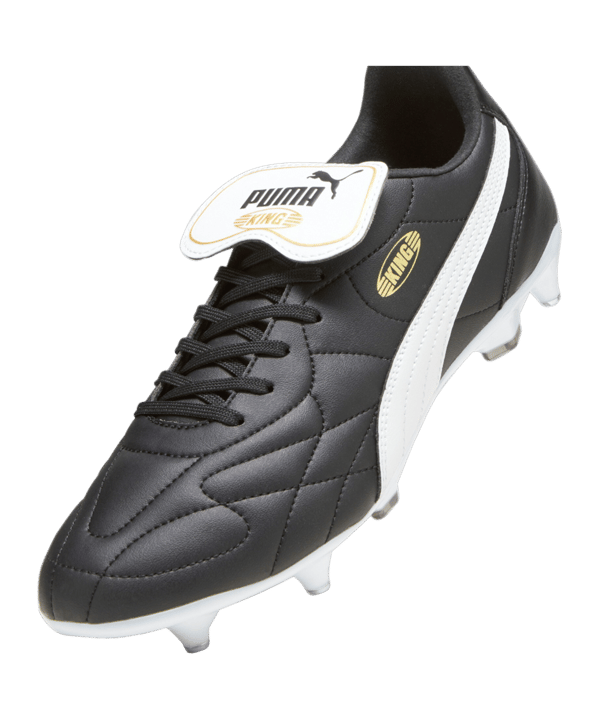 PUMA KING Top MxSG Schwarz Weiss Gold F01 - schwarz