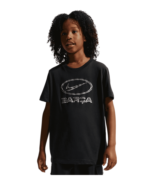 Nike FC Barcelone Swoosh T-Shirt Enfants Noir C010 - noir