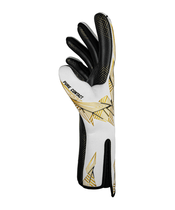 Reusch Pure Contact Gold X GluePrint Strapless TW-Handschuhe Weiss Gold Schwarz F1131 - weiss