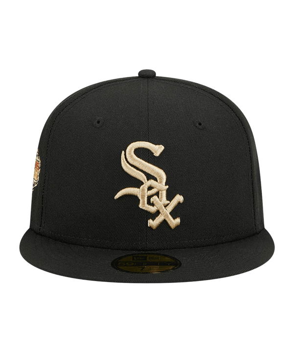 New Era Chicago White Six 59Fifty Cap Schwarz - schwarz