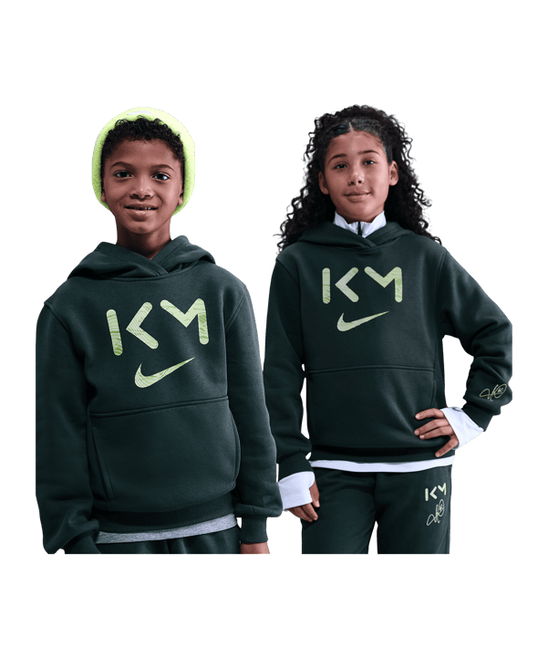 Nike Kylian Mbappe Club Hoody Kids Grün F390 - gruen