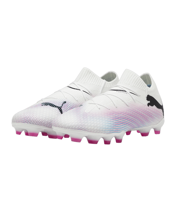 PUMA FUTURE 7 Pro FG/AG Phenomenal Jr Kids Weiss Schwarz Pink F01 - weiss