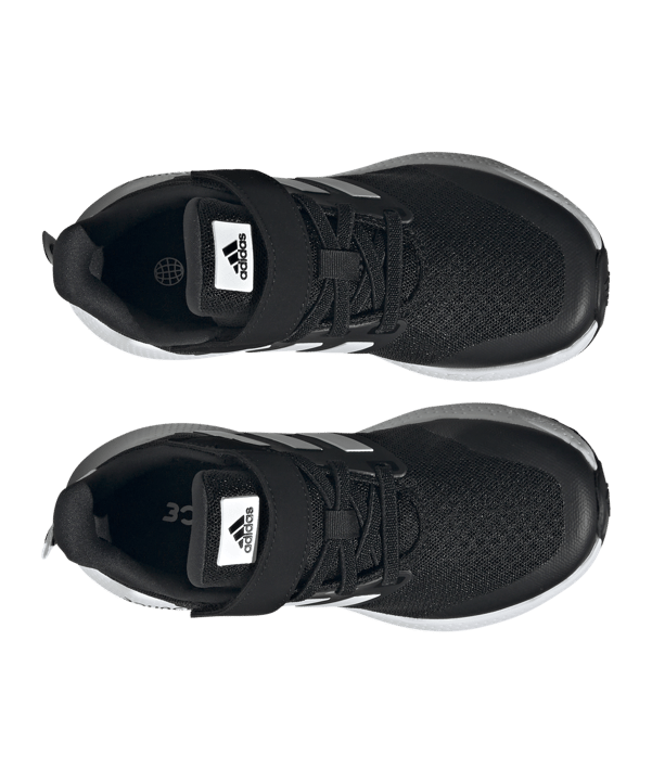 adidas EQ21 Run 2.0 Bounce Sport Running Elastic Lace wit Schwarz - schwarz