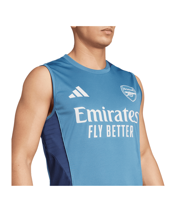 adidas FC Arsenal London Sleeveless Trainingsshirt Blau - blau