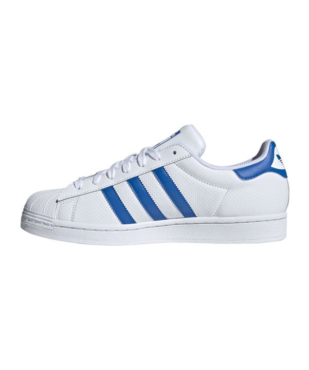 adidas Originals Superstars Weiss Blau - weiss