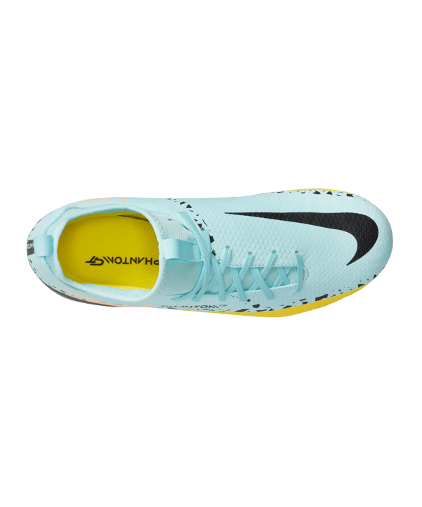 Nike Jr Phantom GT2 Academy DF FG/MG Kids Lucent Türkis Gelb F407 - tuerkis
