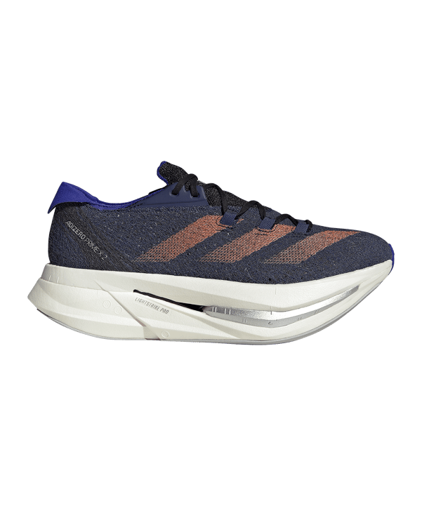 adidas Adizero Prime X 2 Strung Laufschuh Blau - blau