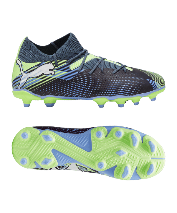 PUMA FUTURE 7 Match FG/AG Lights Out Jr Kids Grau Weiss F03 - grau