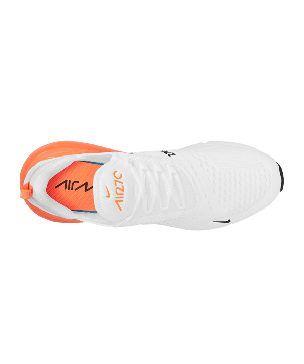 Nike Air Max 270 ESS Weiss Orange Silber F100 - weiss