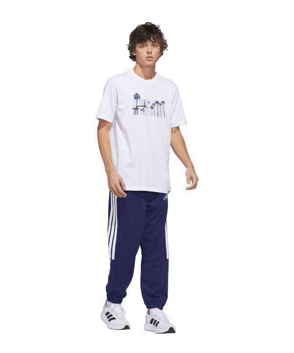 adidas Summer Sunset T-Shirt Weiß - weiss
