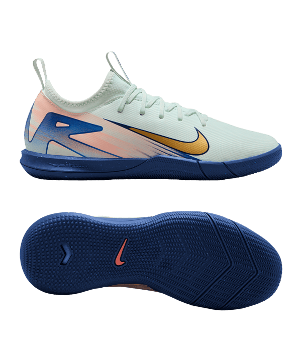 Nike Jr Air Zoom Mercurial Vapor XVI Academy IN Dream Speed 9 Kids Grün Gold F300 - gruen