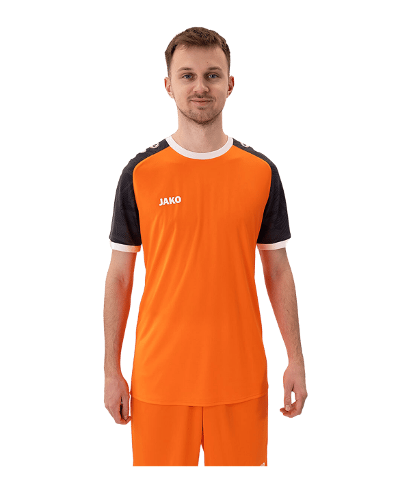 JAKO Iconic Trikot Orange Schwarz F351 - orange