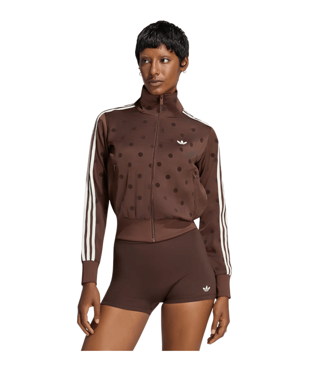 adidas Originals Satin Polka Dots Jacke Damen Braun - braun