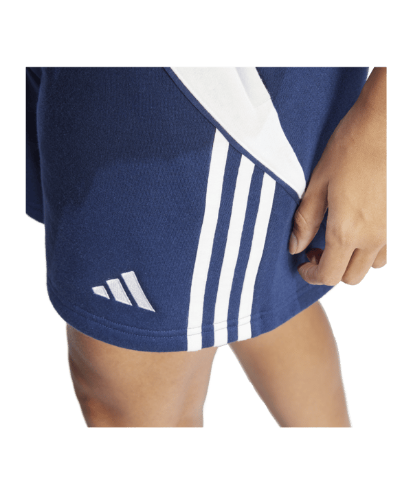adidas Tiro 24 Short Damen Blau Weiss - blau