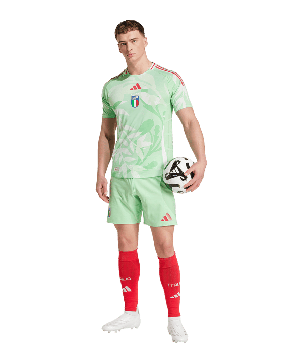 adidas Italien Authentic Trikot Away EM 2025 Grün - gruen