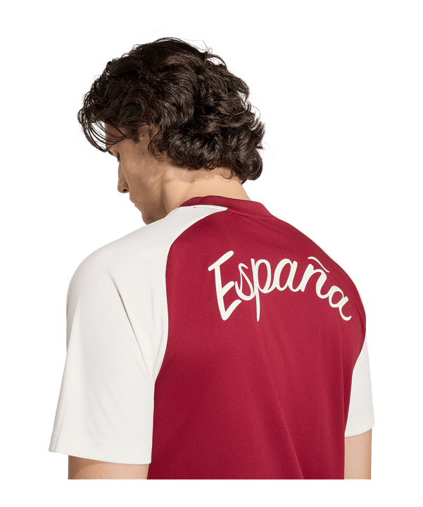 adidas FEF Spanien Prematch Trikot Away WM 2026 Rot - rot