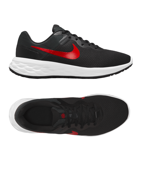 Nike Revolution 6 Running Schwarz Rot F005 - schwarz