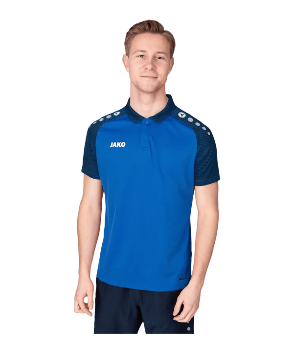 JAKO Performance Polo Bleu Cnocode - bleu