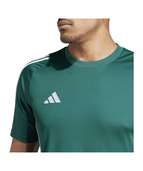 adidas Tiro 24 Trikot Dunkelgrün Weiss - gruen