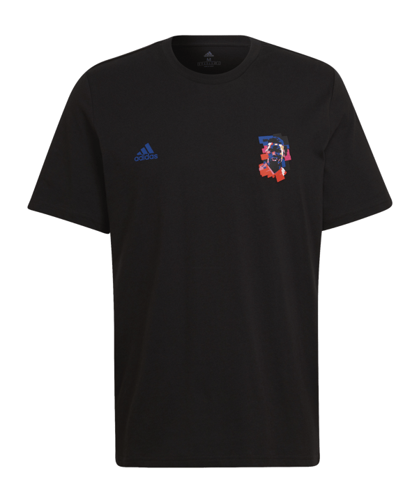 adidas Pogba Icon Graphic T-Shirt Schwarz Blau - schwarz