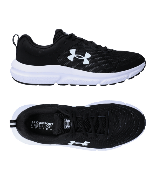 Under Armour Charged Assert 10 Schwarz F001 Laufschuh - schwarz