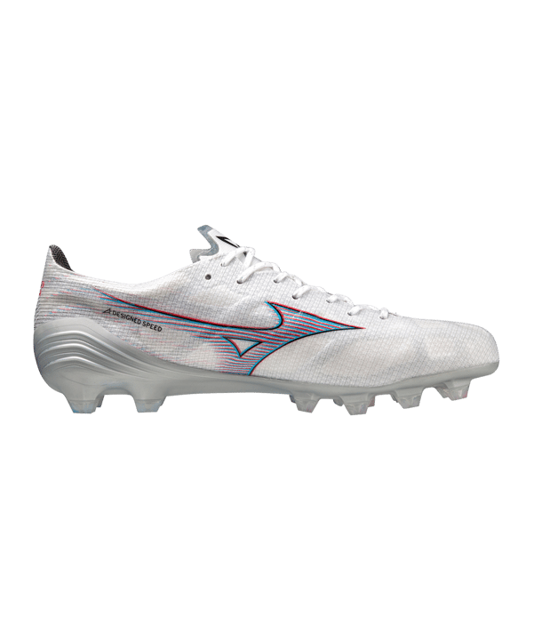 Mizuno Alpha Elite FG Weiss Rot F09 - weiss