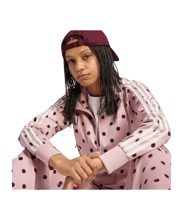 adidas Originals Satin Polka Dots Jacke Damen Lila - lila