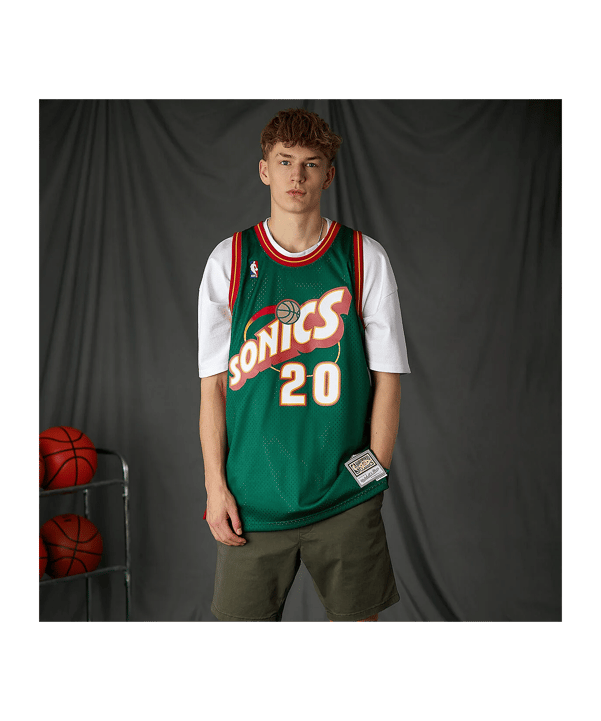 Mitchell and Ness NBA Seattle Supersonics 1995-1996 Gary Payton Swingman Trikot Grün - gruen