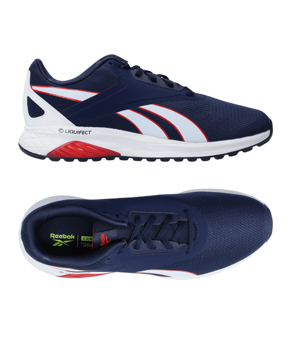 Reebok Liquifect 90 Running Grau Blau Rot - grau