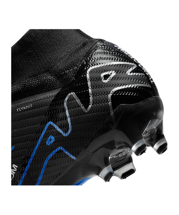 Nike Air Zoom Mercurial Superfly IX Elite AG-Pro Shadow Schwarz Silber Blau F040 - schwarz