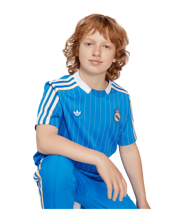 adidas Real Madrid Icon Trikot Kids Blau - blau