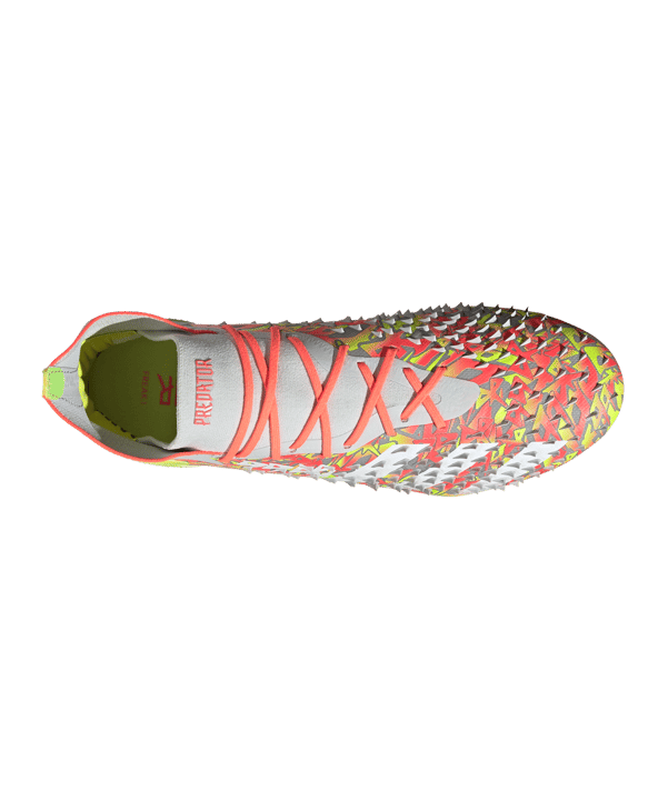 adidas Predator FREAK.1 FG NumbersUp Grau Gelb Rot - grau