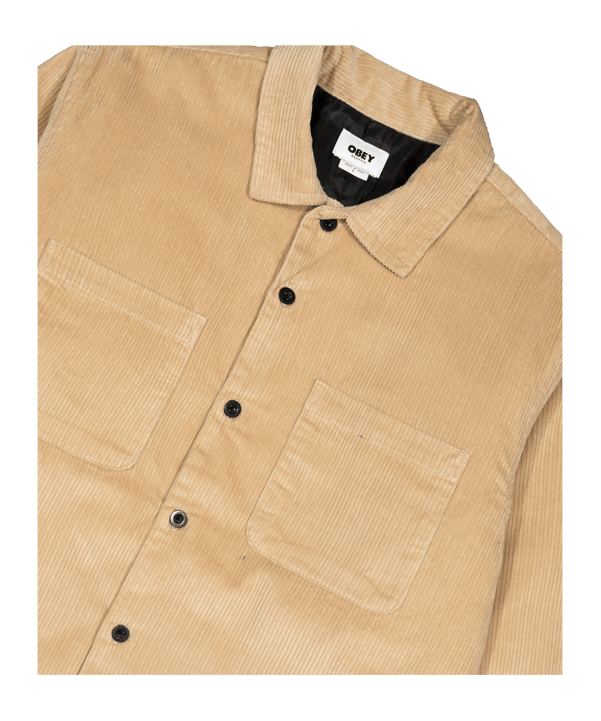 Obey Simon Shirt Jacke Beige - beige