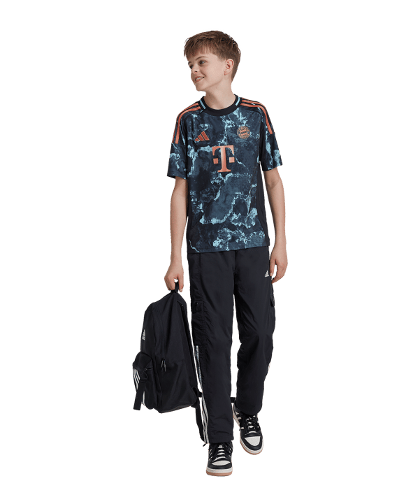 adidas FC Bayern München Trikot Away 2024/2025 Kids Schwarz - schwarz