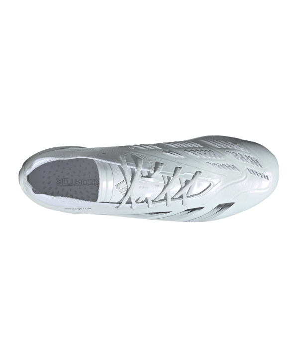 adidas Predator Elite FG Pearlized Weiss Silber Weiss - weiss
