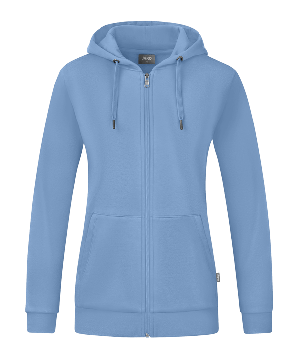 JAKO Organic Kapuzenjacke Damen Blau F460 - blau