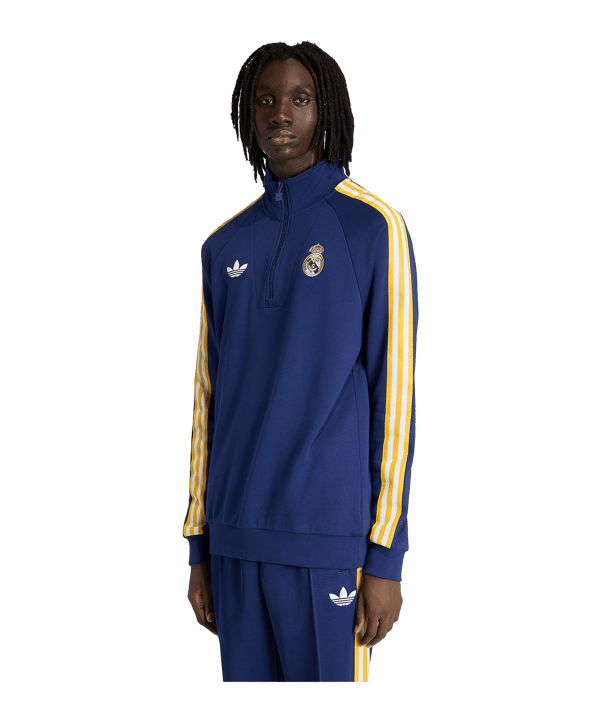 adidas Real Madrid Originals Zip Top Dunkelblau
