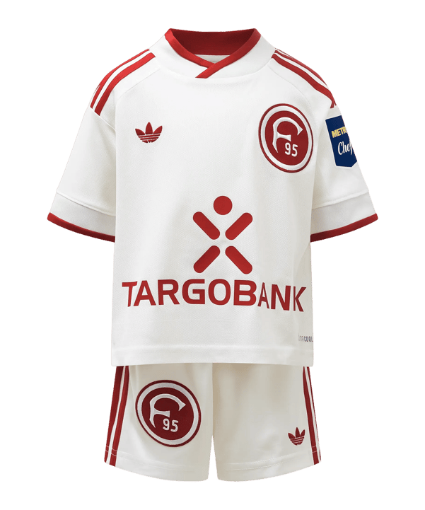 adidas Fortuna Düsseldorf Divisa da gara Away 2026/2027 Kids Bianco - bianco