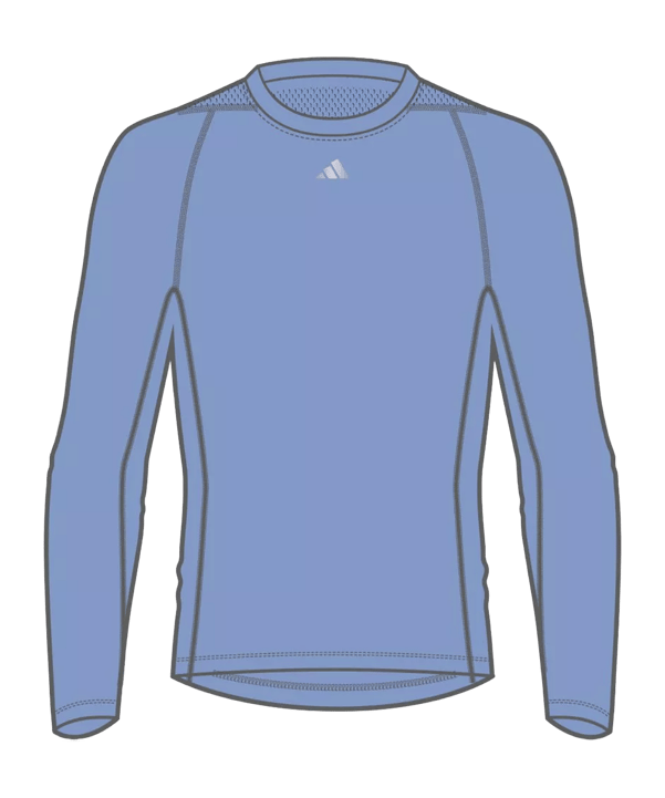 adidas Techfit  Sweatshirt Blau - blau