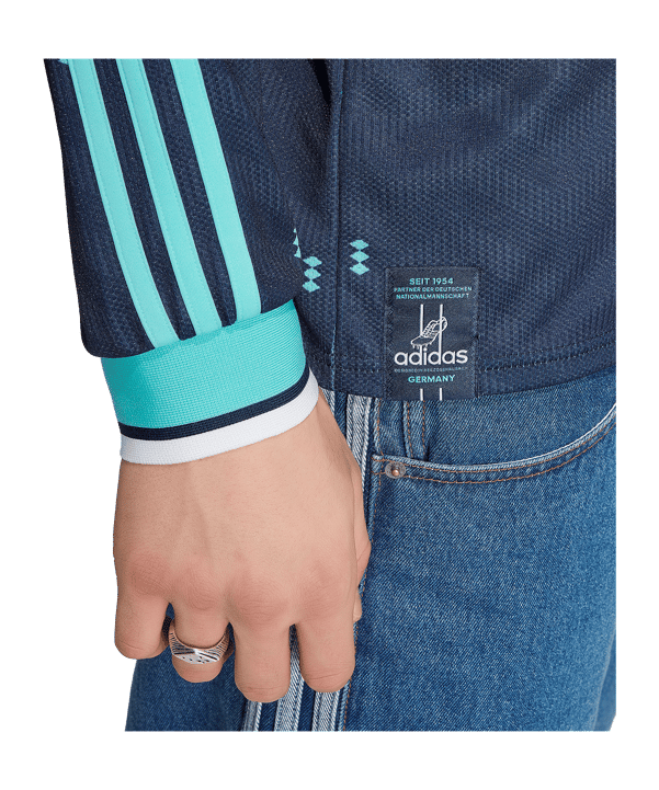 adidas DFB Deutschland Trikot Langarm Away WM 2026 Blau - blau