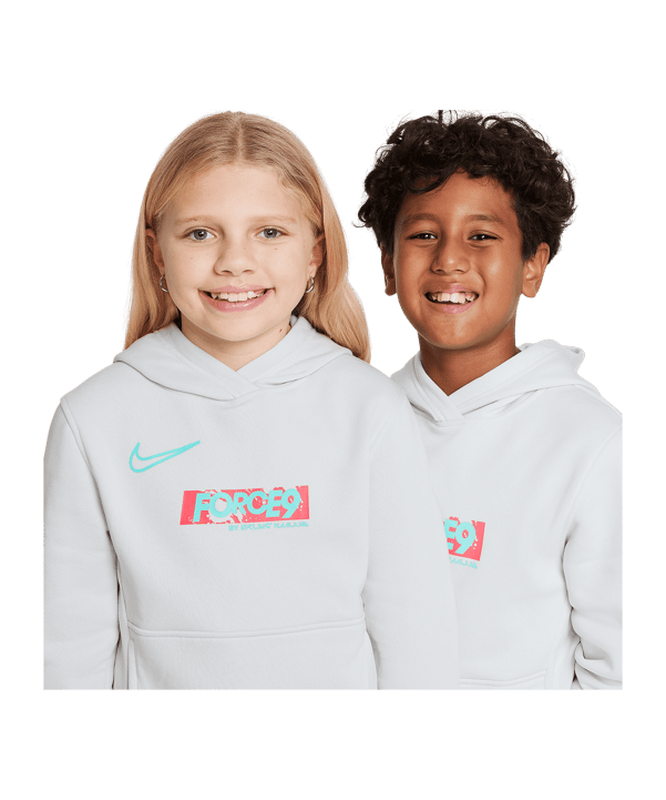 Nike Club Fleece Erling Haaland Hoody Kids Grau F025 - grau